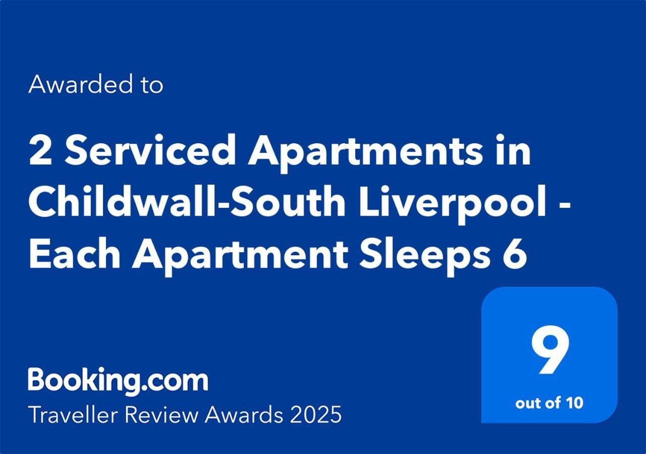 2 Serviced Apartments In Childwall-South Liverpool - Each Apartment Sleeps 6 外观 照片